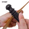 OWDEN Professional 2Pcs.Leather Edge Burnisher Ebony Wood Edge Slicker Leather