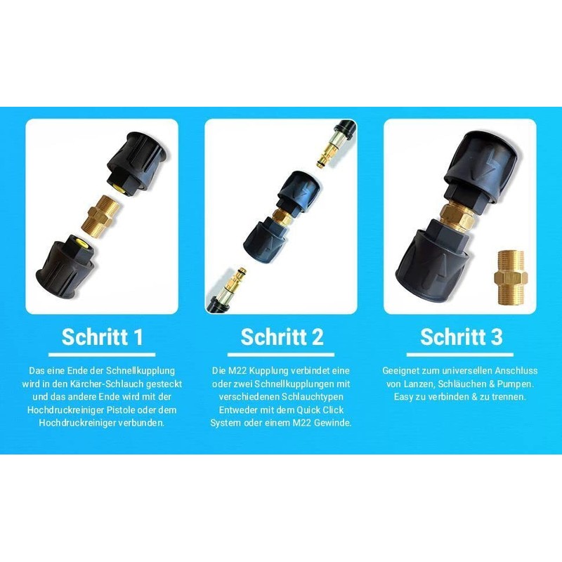 2x Quick Release for Gun & Pressure Washer for Kärcher