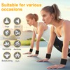 GLIDESMOOTH Wrist Weights, 1.1LB Each Stackable Magnetic, Adjustable Ankle Weights
