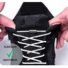 DALLAR Elastic No Tie Shoelaces in Various Colours, Round Shoelaces,