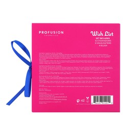 Profusion Cosmetics Wish List 18 Shade Makeup Palette, Richly Pigmented Multi Finish Eyeshadow, Highlighter, and Blush for Dazzling Eyecatchy Looks