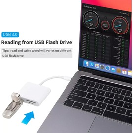 Universal USB C to SD Card Reader with USB 3.0 Thunderbolt to Micro SD TF Card Reader
