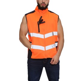 Hi Vis Vests High Vis Vests Zipper Front High Visibility Vest High Reflective Visibility Safety Hi Vis Vest With Pockets Orange Hi Vis Vest Hi Viz Vests Yellow-Orange-Navy-L