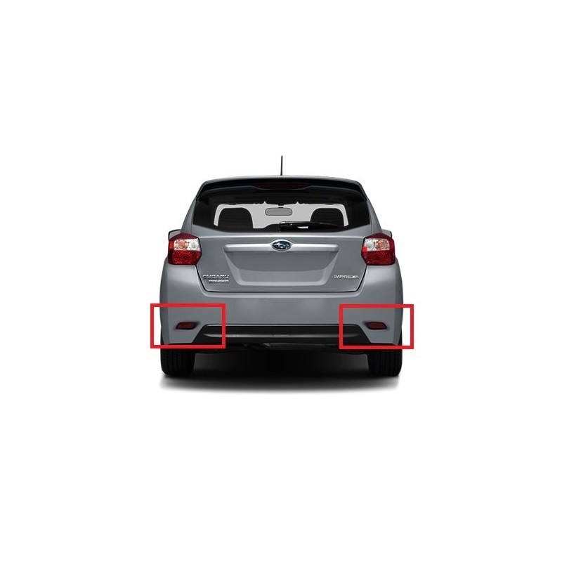 2x Red Lens Rear Bumper Reflector LED Fog Tail Stop