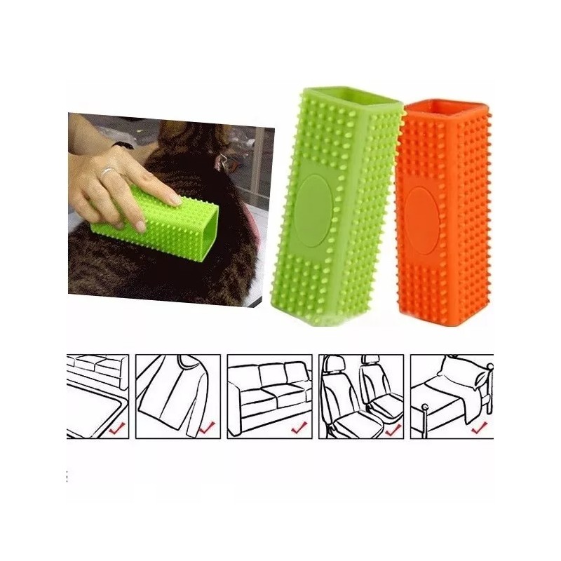 TechMel Magicbrush Cepillo Magico Quita Pelo Mascota Ropa Cama Auto