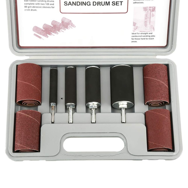 Sanding Drum Kit, 20Pcs Spindle Sanding Drum Sander Tool Set