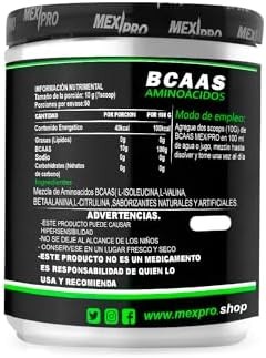 MexPro Aminoacidos BCAAS 500Gr Sabor Mora