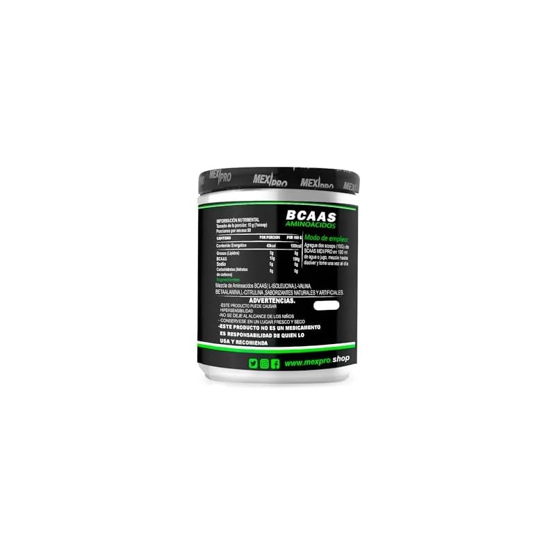 MexPro Aminoacidos BCAAS 500Gr Sabor Mora