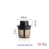Finum Floating Basket Floating Permanent Filter for Tea, Coffee and