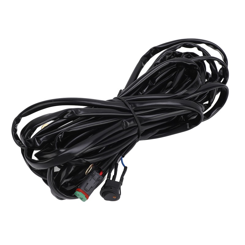 LED Light Bar Wiring Harness 16AWG Heavy Duty DC 12V