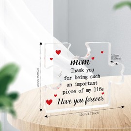 Mothers Day Gifts for Mom Birthday Gifts for Mom Gifts from Daughters Son Best Mom Ever gifts Cool gifts for Moms Step Mom Mother in Law Valentines Day gift for Her New Mom Gift Decorative Signage