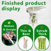 Asparagus Peeler with 6 Precision Blades, Screw Clamp & Pestle,