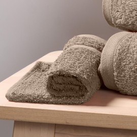 Brentfords Face Towel Flannels Light Brown, 100% Cotton Cleansing Cloths for Face Ultra Soft Bathroom Hand Towels Household Essentials Highly Absorbent Face Cloths, 1 Piece