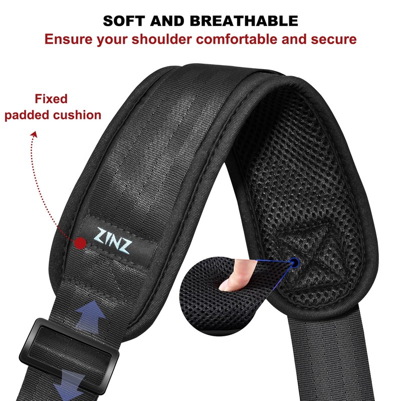 ZINZ Super Thick Fixed Padded Shoulder Strap 193cm Universal Bag