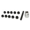 12pcs Wheel Locking Nut Key Kit Rustproof Anti Theft Lug