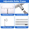 12 Pcs 18 Inch Paint Roller Kit,12-18" Adjustable Roller Frame,Large