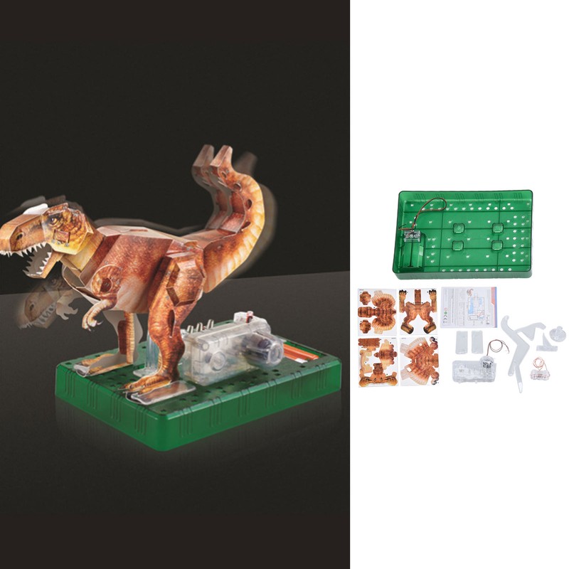 3D Paper Folding Dinosaur Toy Jigsaw Puzzle Science Experiment Toy