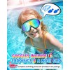 Rantizon Kids Swim Goggles 2 Pack, Wide View Swimming Goggles