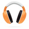 Lucid Audio HearMuffs Kids Hearing Protection Orange/White (Over-the-ear Sound Protection