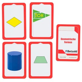 Betzold - 48 Cards "Surfaces and Body Shapes", Card Game, in Practical and Sturdy Plastic Case