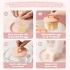 Teeloray Egg Poacher Cups, 4 Pcs Poached Egg Cooker with