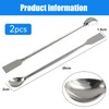 7.9in Stainless Steel Lab Spatula - Double-Ended Laboratory Sampling Spoon