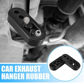 A ABSOPRO Exhaust Bracket Rubber with 4 Hole Silencer Holder Black