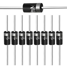 (Pack of 100 Pieces) Chanzon 1N4004 Rectifier Diode 1A 400V DO-41 (DO-204AL) Axial 4004 IN4004 1 Amp 400 Volt Electronic Silicon Diodes