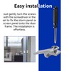 Storm Door Panel Clips with Screws 5/16" Offset Aluminum Storm