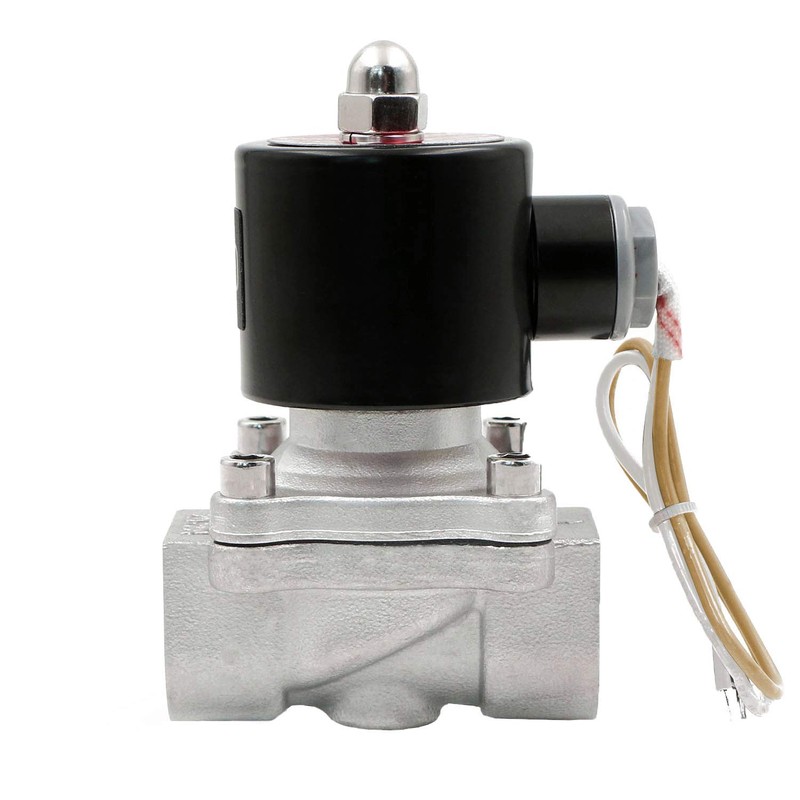 U.S. Solid Stainless Steel Electric Solenoid Valve 110VAC Normally Closed