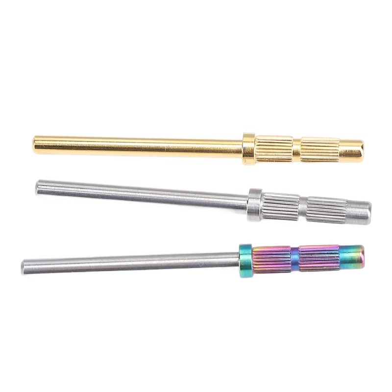 3pcs 3mm Nail Mandrel Stainless Steel Manicure Pedicure Mandrel Rods