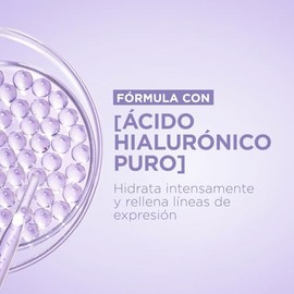 L'Oréal Paris Rutina facial hidratante Revitalift Ácido Hialurónico (2 piezas): Crema de día FPS20 50ml + Crema de noche 50ml. Hidrata y rellena línea