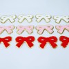 SaktopDeco 12 PCS Bow Patches Red Pink White Bow Iron
