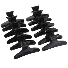 Kingsie 12pcs Hair Clips Barrette Haircut Styling Hair Clips Black for Beauty Salon Professional Home