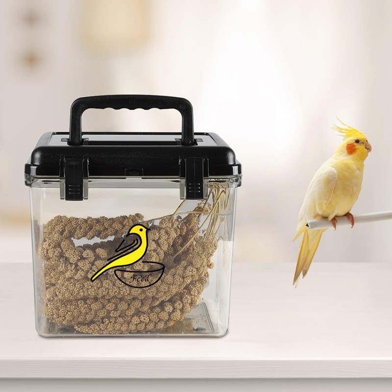 Bird Seed Storage Container Clear Bird Seed Container5Ib Indestructible Bird