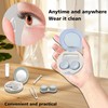 Gripebao 2 Pack Travel Contact Lens Case Kit Leak Proof,