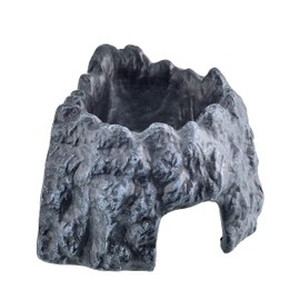 EXO TERRA GEX EXOTERRA Moist Shelter Corner 90 Reptile Shelter, Humidity Maintenance, Molting Support, Ceramic Hideaway, Corner Type, Small Reptile, Plenty of Lily Reservoir Area, W3.5 x D 3.5 x H 3.1