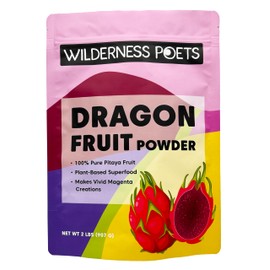 Wilderness Poets Freeze Dried Dragon Fruit Powder - Pink Pitahaya (32 Ounce)