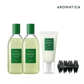 Aromatica [아로마티카] 아로마 두피케어 로즈마리 스칼프 샴푸 기획세트 Aromaticas Rosemary Scalp Shampoo Care Set [Common]