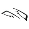 Pair Front Fog Light Lamp Eyebrow Trim Glossy Black for