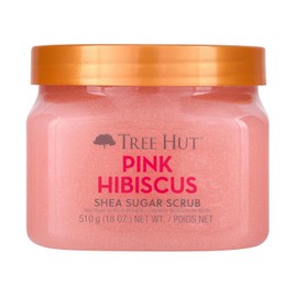 TREE HUT, Pink Hibiscus Shea Sugar Scrub, Exfoliante Corporal de Azúcar con Karité e Hibisco Rosa, Piel Suave, 510 G                                  