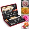 80PCS Portable Vegetable Fruit Food Peeling Culinary Kitchen Carving Set