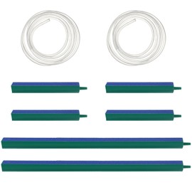 INNAL Pack of 6 Aquarium Air Stone Air Stone Aquarium Oxygen Stone Air Bubbles Airstone Airstone Rod with 2 Hose Bubble Stone for Aquarium Oxygen Pump Fish Tank