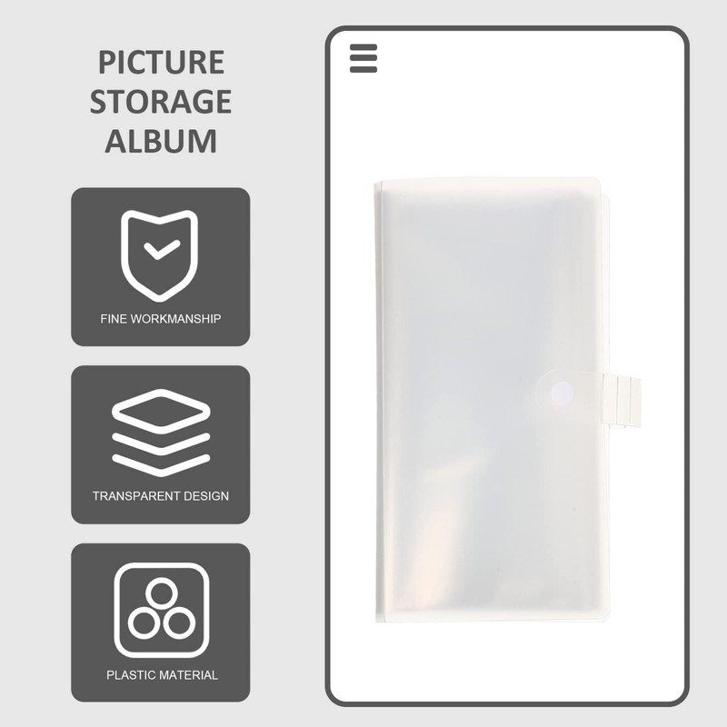 Operitacx 2pcs Memory Cards Album Tidy Organized Storage for Cards