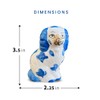 Staffordshire Dogs Chinoiserie Decor Blue Decorative Salt Pepper Shakers Set