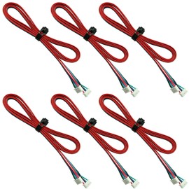 SQXBK 6 conectores de cable de terminal blanco HX2.54 de 4 pines a 6 pines de 1,5 m para motor paso a paso de impresora 3D
