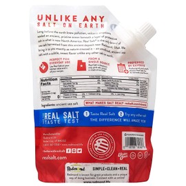 Redmond Real Sea Salt - Natural Unrefined Gluten Free Kosher, 16 Ounce Pouch (1 Pack)