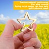 TIESOME 3 PCS Star Carabiner, Star Shaped Stainless Steel Keychain