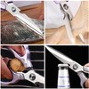 AWinjoy Kitchen Scissors, Sharp Kitchen Shears Dishwasher Safe Heavy Duty,Purple