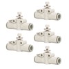 5Pcs Air Flow Control Valve PVC Fast Change Pneumatic Hose